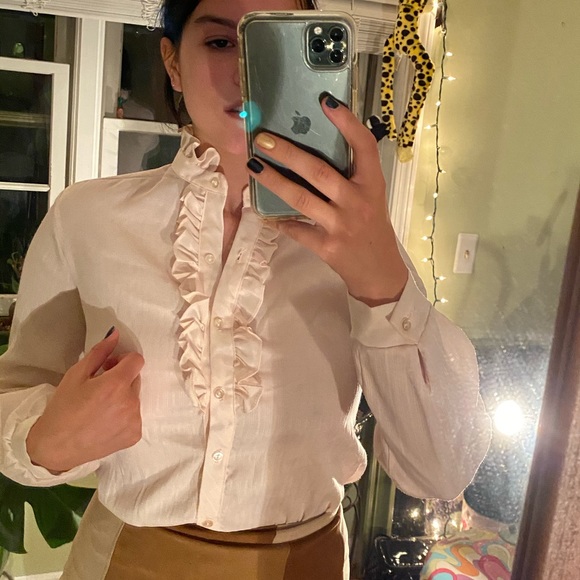 Vintage ruffle blouse - Picture 2 of 4